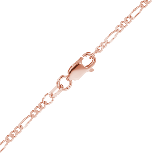 Fulton St. Figaro Necklace in 14K Rose Gold