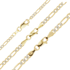 Fulton St. Figaro Bracelet in 14K Two Tone Gold
