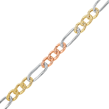 Load image into Gallery viewer, Bulk / Spooled Classic Figaro Chain in 14K Tri-Color Gold (2.25 mm)
