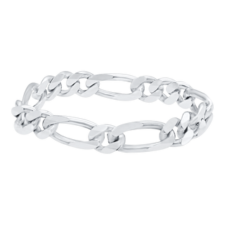 Fulton St. Figaro Chain Ring in Sterling Silver