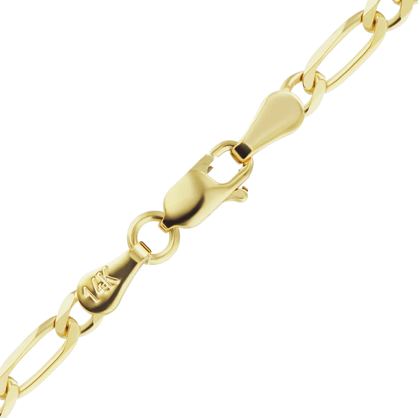 Fulton St. Figaro Bracelet in 14K Yellow Gold