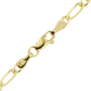 Fulton St. Figaro Anklet in 14K Yellow Gold