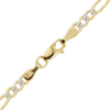 Fulton St. Figaro Bracelet in 14K Two Tone Gold