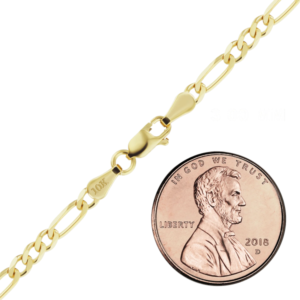Fulton St. Figaro Anklet in 10K Yellow Gold