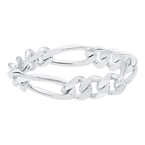 Fulton St. Figaro Chain Ring in Sterling Silver