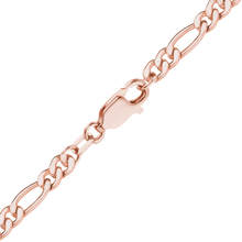 Load image into Gallery viewer, Finished Classic Figaro Bracelet in 14K Rose Gold-Filled

