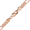Finished Classic Figaro Anklet in 14K Rose Gold-Filled