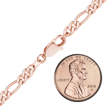 Load image into Gallery viewer, Finished Classic Figaro Necklace in 14K Rose Gold-Filled
