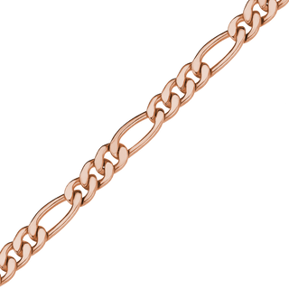 Bulk / Spooled Classic Figaro Chain in 14K Rose Gold-Filled (4.00 mm)