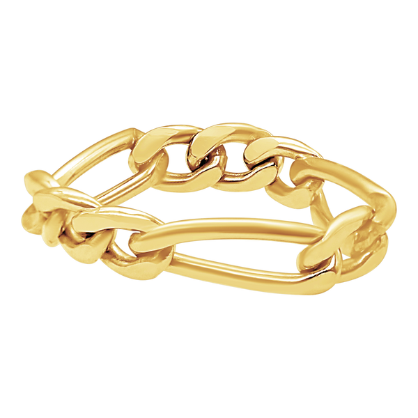 Fulton St. Figaro Chain Ring in Gold Filled