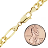 Fulton St. Figaro Anklet in 14K Yellow Gold