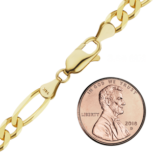 Fulton St. Figaro Anklet in 14K Yellow Gold