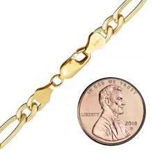 Load image into Gallery viewer, Finished Classic Figaro Bracelet in 14K Gold-Filled
