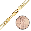 Finished Classic Figaro Anklet in 14K Gold-Filled