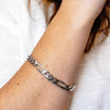 Fulton St. Figaro Chain Bracelet in Sterling Silver