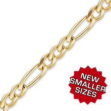 Load image into Gallery viewer, Bulk / Spooled Classic Figaro Semi-Solid Chain in 14K Yellow Gold (1.80 mm - 6.60 mm)
