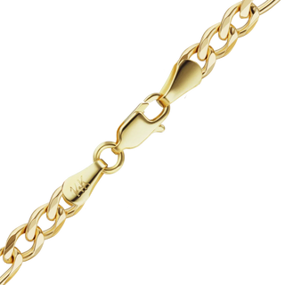 Fulton St. Figaro Semi-Solid Bracelet in 14K Yellow Gold