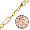 Fulton St. Figaro Semi-Solid Necklace in 14K Yellow Gold