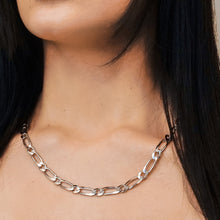 Load image into Gallery viewer, Fulton Market Figaro Chain Necklace in Sterling Silver
