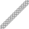 Bulk / Spooled Flat Bizmark Chain in Sterling Silver (3.20 mm - 6.20 mm)