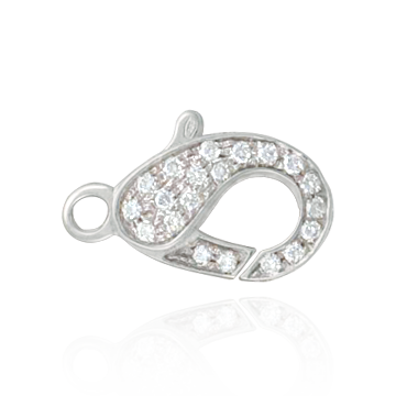 ITI NYC Lobster Locks With Diamonds (11.6 x 21.3 mm)