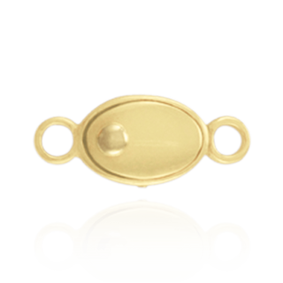 ITI NYC Oval Single Strand Pearl Clasps (13.5 mm)