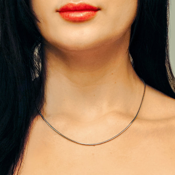 Flatiron Franco Chain Necklace in Sterling Silver