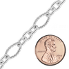 Bulk / Spooled Figaro Baroque Twist Cable Chain in Sterling Silver (3.00 mm - 7.40 mm)
