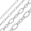 Bulk / Spooled Figaro Baroque Twist Cable Chain in Sterling Silver (3.00 mm - 7.40 mm)
