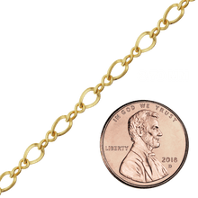 Load image into Gallery viewer, Bulk / Spooled Figure Eight Chain in 14K Gold-Filled (2.30 mm - 5.50 mm)
