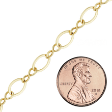 Load image into Gallery viewer, Bulk / Spooled Figure Eight Chain in 14K Gold-Filled (2.30 mm - 5.50 mm)
