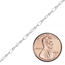 Load image into Gallery viewer, Bulk / Spooled Figure Eight Chain in Sterling Silver (2.30 mm - 5.60 mm)
