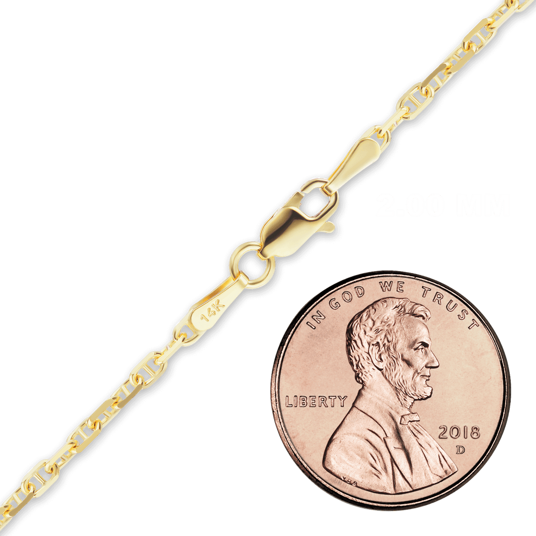 Arthur Ave. Anchor Bracelet in 14K Yellow Gold