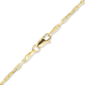 Arthur Ave. Anchor Anklet in 14K Yellow Gold