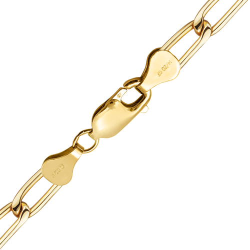 Finished Elongated Curb Necklace in 14K Gold-Filled
