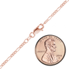 Fulton St. Figaro Necklace in 14K Rose Gold