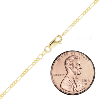 Fulton St. Figaro Anklet in 10K Yellow Gold