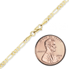 Fulton St. Figaro Semi-Solid Necklace in 14K Yellow Gold