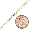 Fulton St. Figaro Semi-Solid Necklace in 14K Yellow Gold