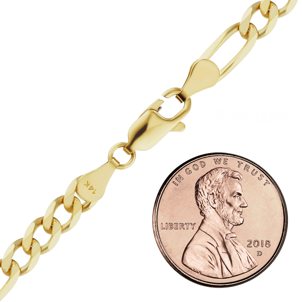 Fulton St. Figaro Bracelet in 14K Yellow Gold