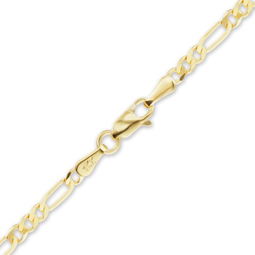 Fulton St. Figaro Anklet in 14K Yellow Gold