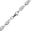 Greenwich Village Puffed Mariner Link Semi-Solid Chain Necklace in Sterling Silver