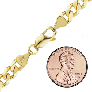 Bowery Curb Chain Necklace in 10K Yellow Gold