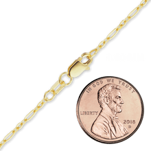 Load image into Gallery viewer, FiDi Figaro Cable Necklace in 14K Yellow Gold
