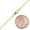 Diamond Cut Broadway Bead Necklace in 14K Yellow Gold