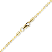 Load image into Gallery viewer, Diamond Cut Broadway Bead Anklet in 18K Yellow Gold
