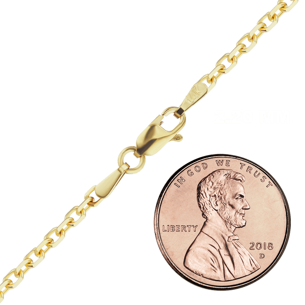 Delancey St. Diamond Cut Cable Bracelet in 14K Yellow Gold