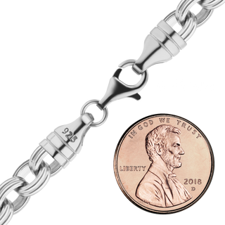 Downtown Double Cable Chain Bracelet in Sterling Silver
