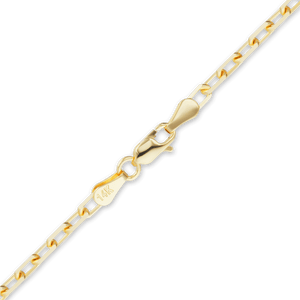 Essex St. Elongated Cable Anklet in 18K Yellow Gold