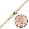 Houston St. Semi-Solid Cable Necklace in 14K Yellow Gold